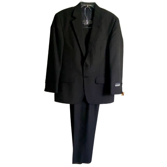 Hamilton 2-Piece Suit 40S Blazer and 33R Pants Polyester Worsted Wool NEW NWT - Picture 1 of 14